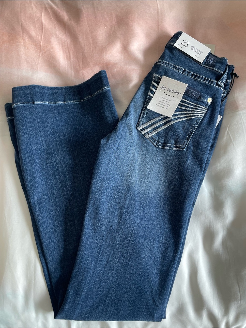 7 For All Mankind Dark Blue Flare Jeans